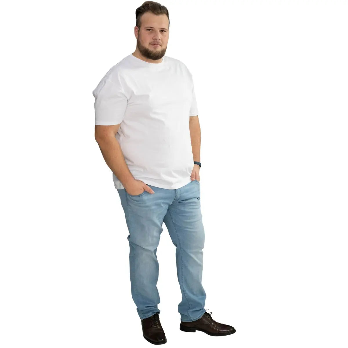 Velké pánské džíny Jack &amp; Jones 12281151 světle modré