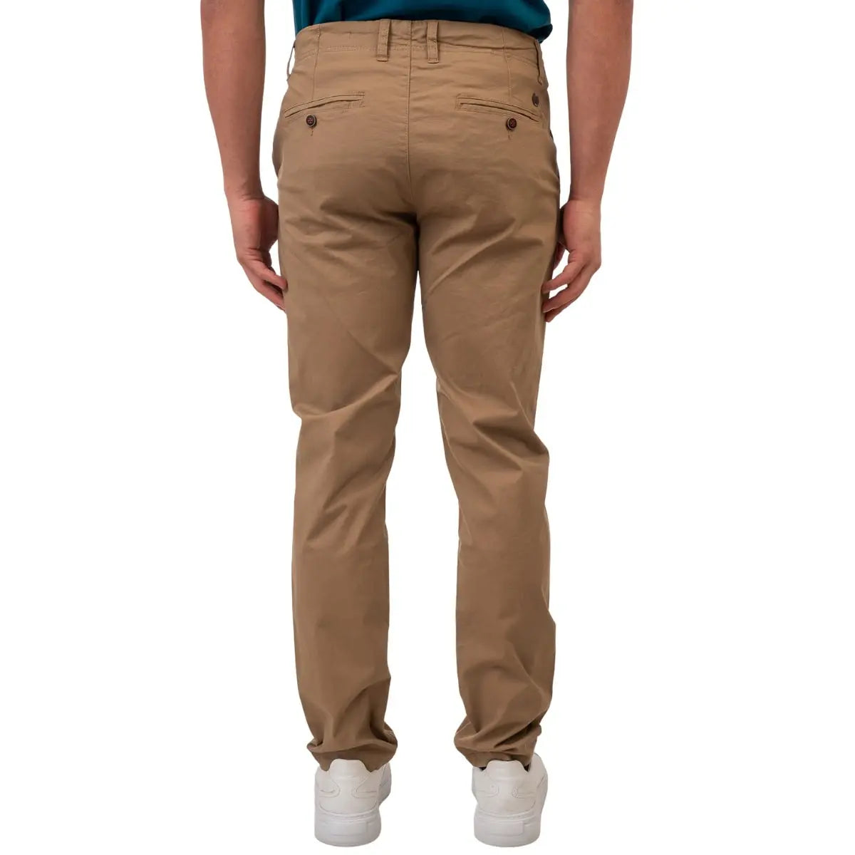 Pánské chinos kalhoty ve velkých velikostech s rovnou nohavicí Double Urban Outfitters CP-4040 světle hnědé