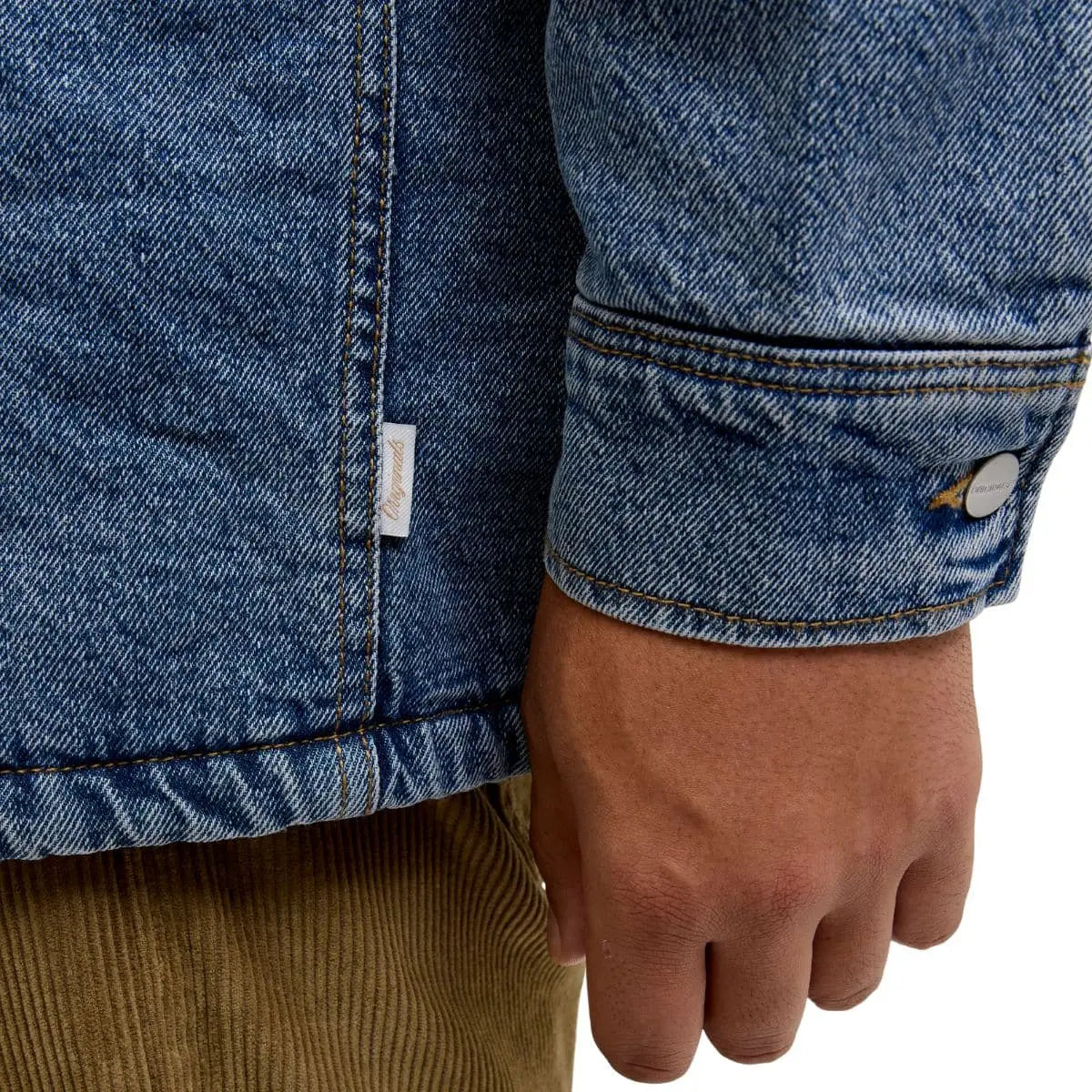 Velká pánská zateplená džínová bunda Jack &amp; Jones 12286912 modrá