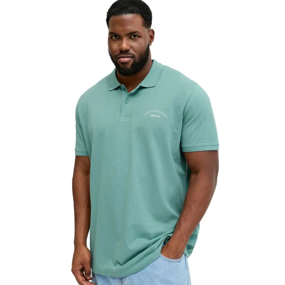 Velká pánská polokošile s límečkem Jack &amp; Jones 12295974 mátová