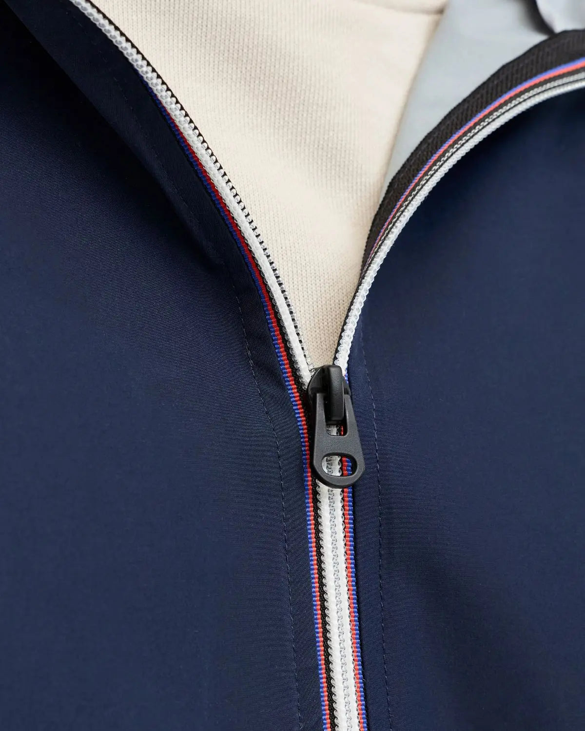 Pánská velká přechodová bunda s kapucí Jack &amp; Jones 12289247 tmavě modrá