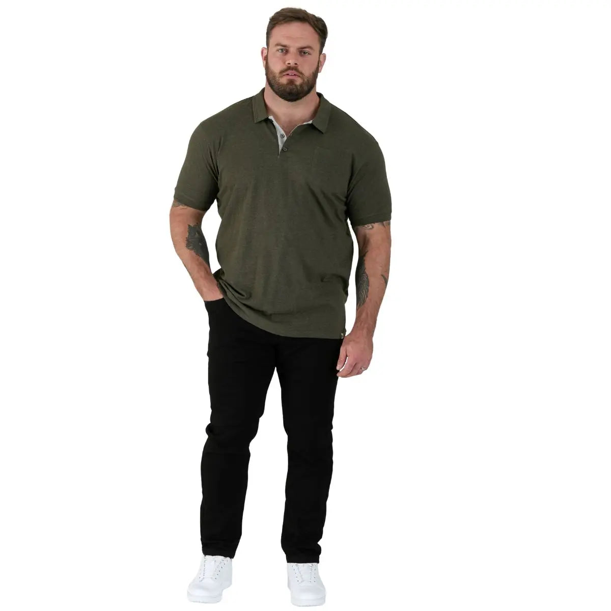 Velká pánská khaki polokošile Duke D555 Grant
