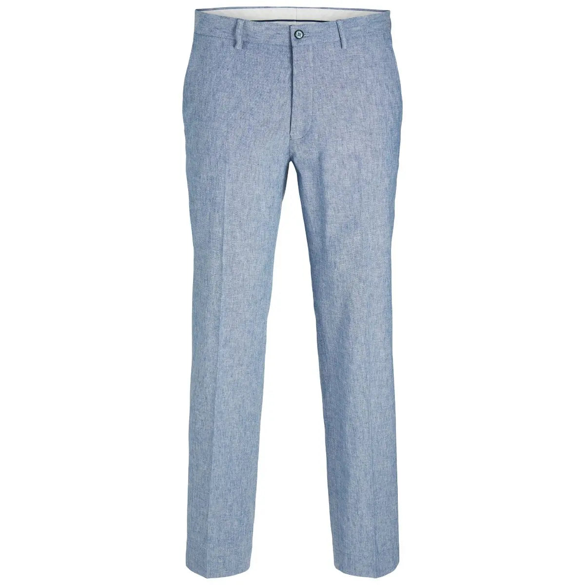 Pánské chinos kalhoty s lnem Jack &amp; Jones 12278727 modré