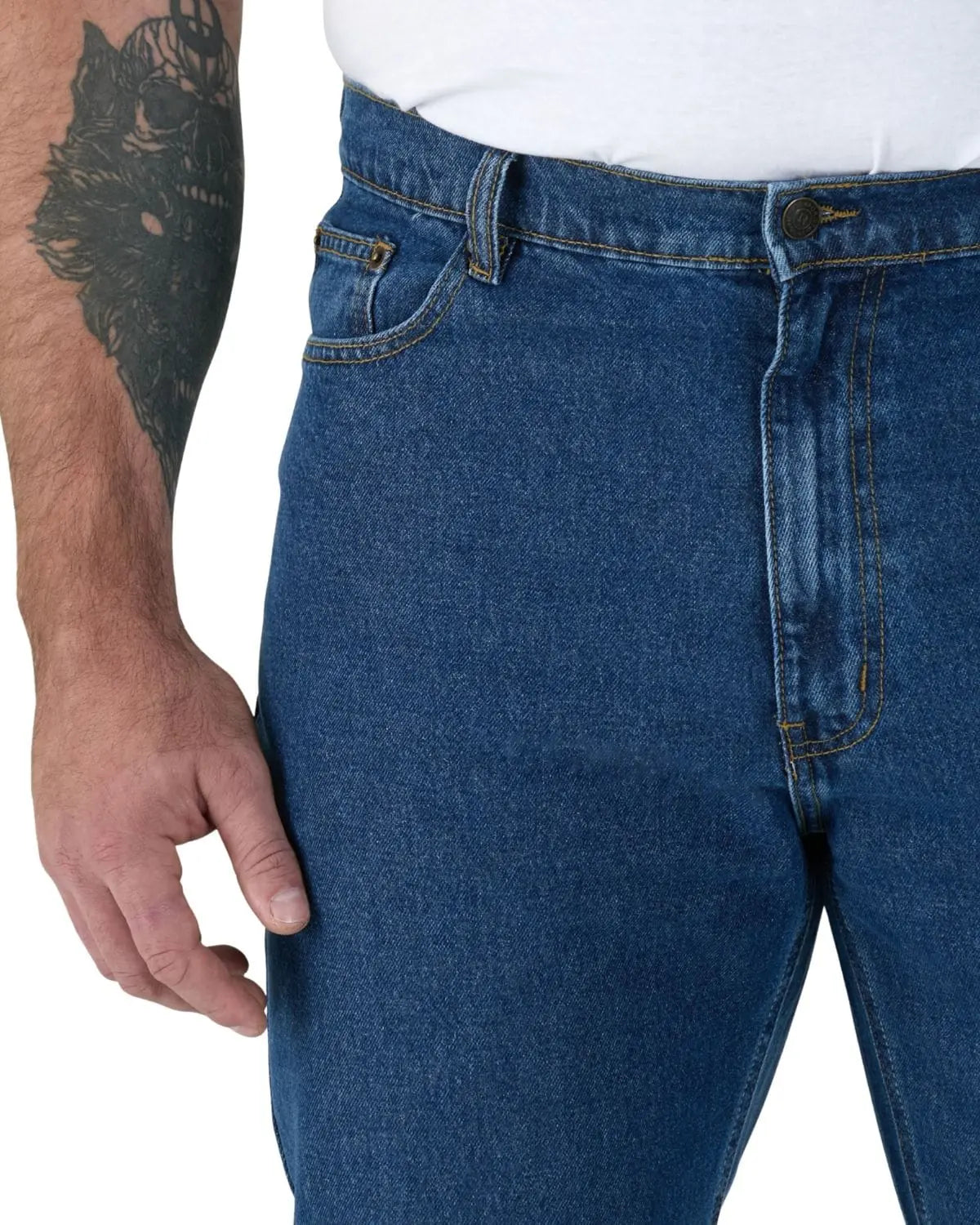 Duże męskie spodnie jeansy Duke Rockford Comfort niebieskie