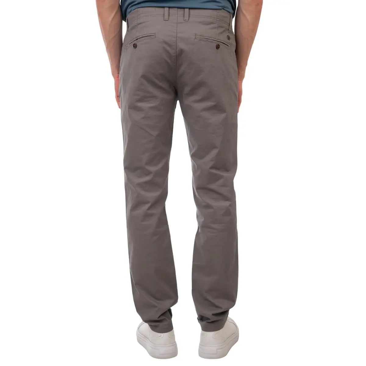 Pánské chinos kalhoty ve velkých velikostech s rovnou nohavicí Double Urban Outfitters CP-4040 šedé