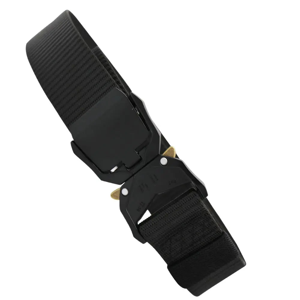 Męski duży pasek parciany z klamrą Duke D555 Dale czarny