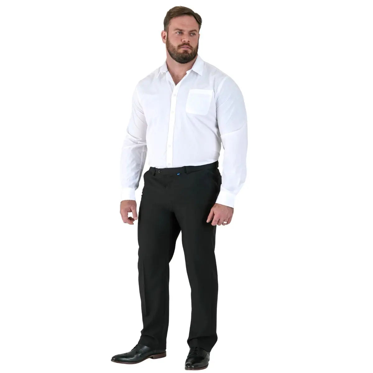 Velké pánské elegantní společenské kalhoty Duke D555 Max černé