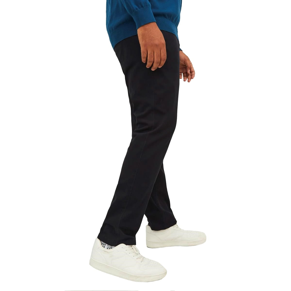 Jack &amp; Jones velké pánské kalhoty chinos 12243603 černé