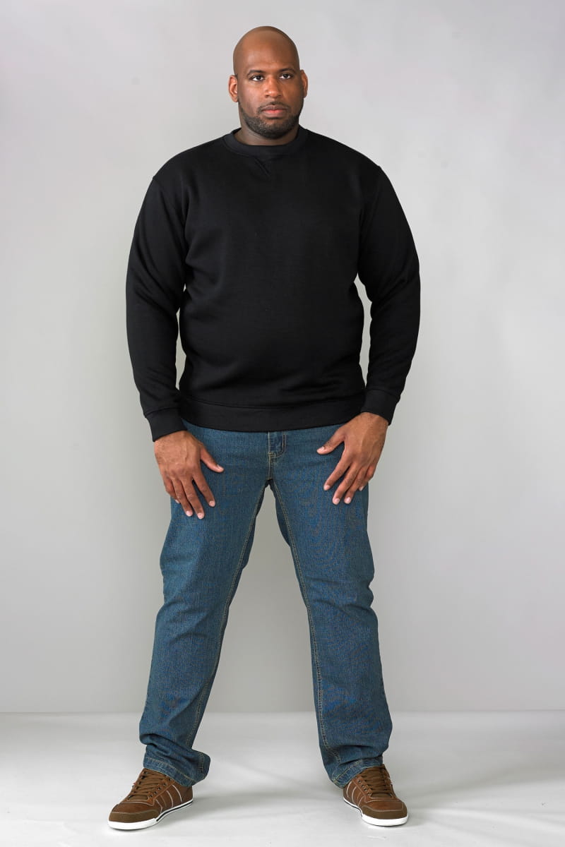 Duke Rockford Sweat Classic velká pánská mikina černá