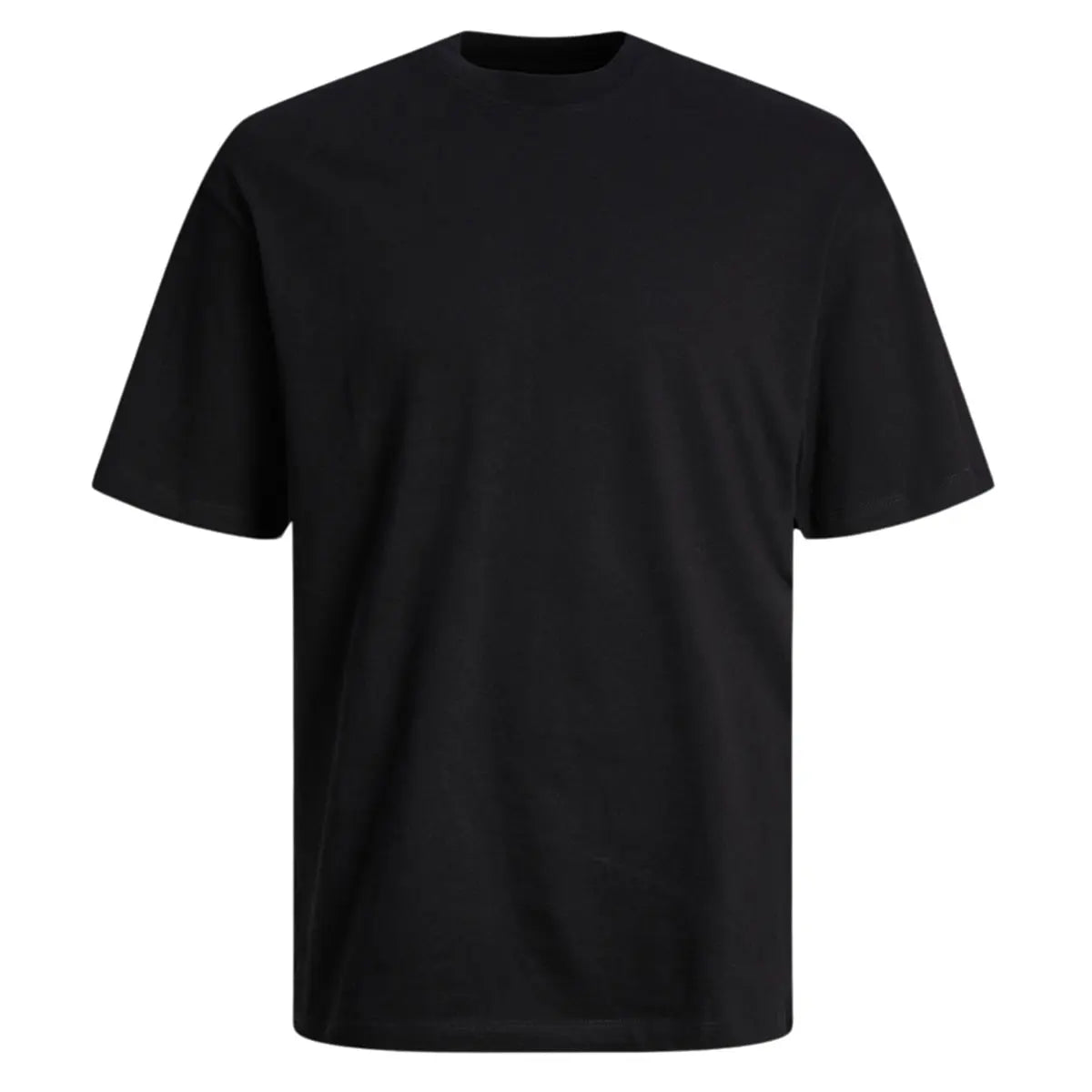 Pánské velké hladké tričko Jack &amp; Jones s krátkým rukávem 12250623 černé