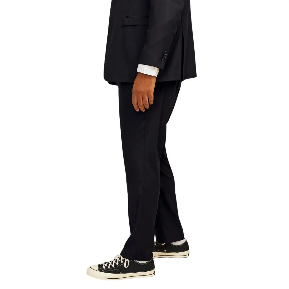 Velké pánské elegantní kalhoty Jack &amp; Jones 12263989 černé