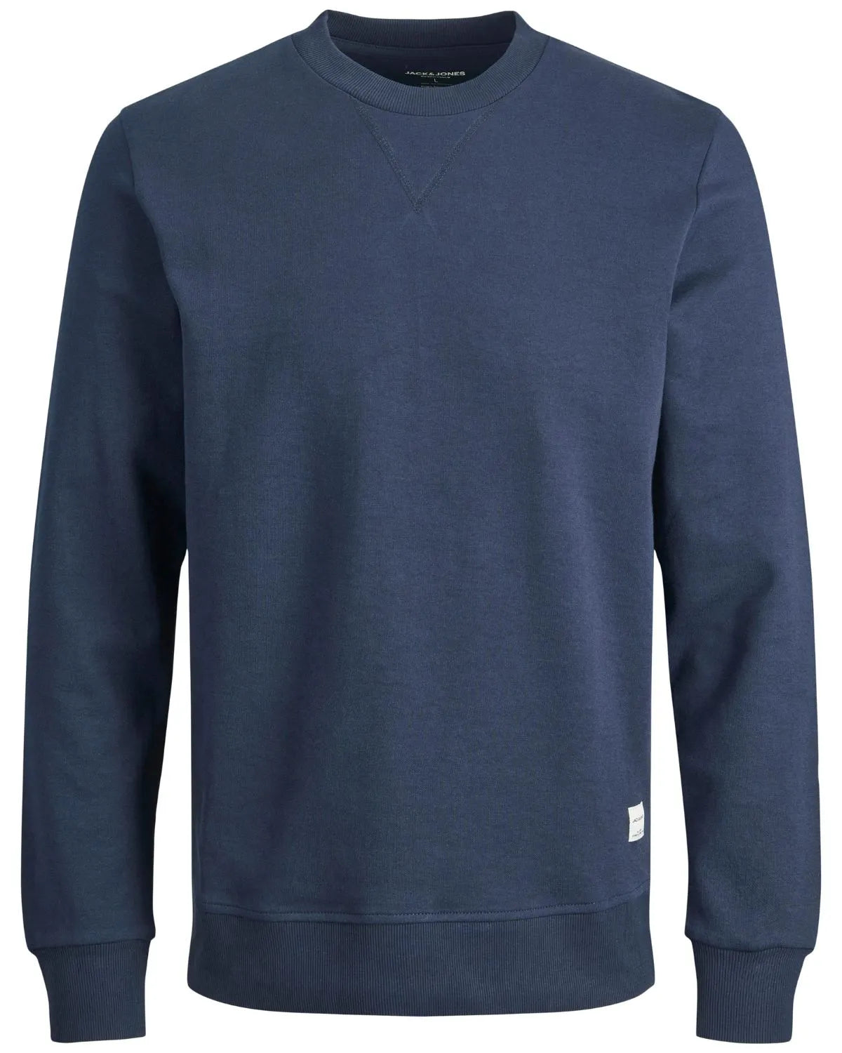 Velká pánská hladká mikina přes hlavu Jack &amp; Jones 12182567 tmavě modrá