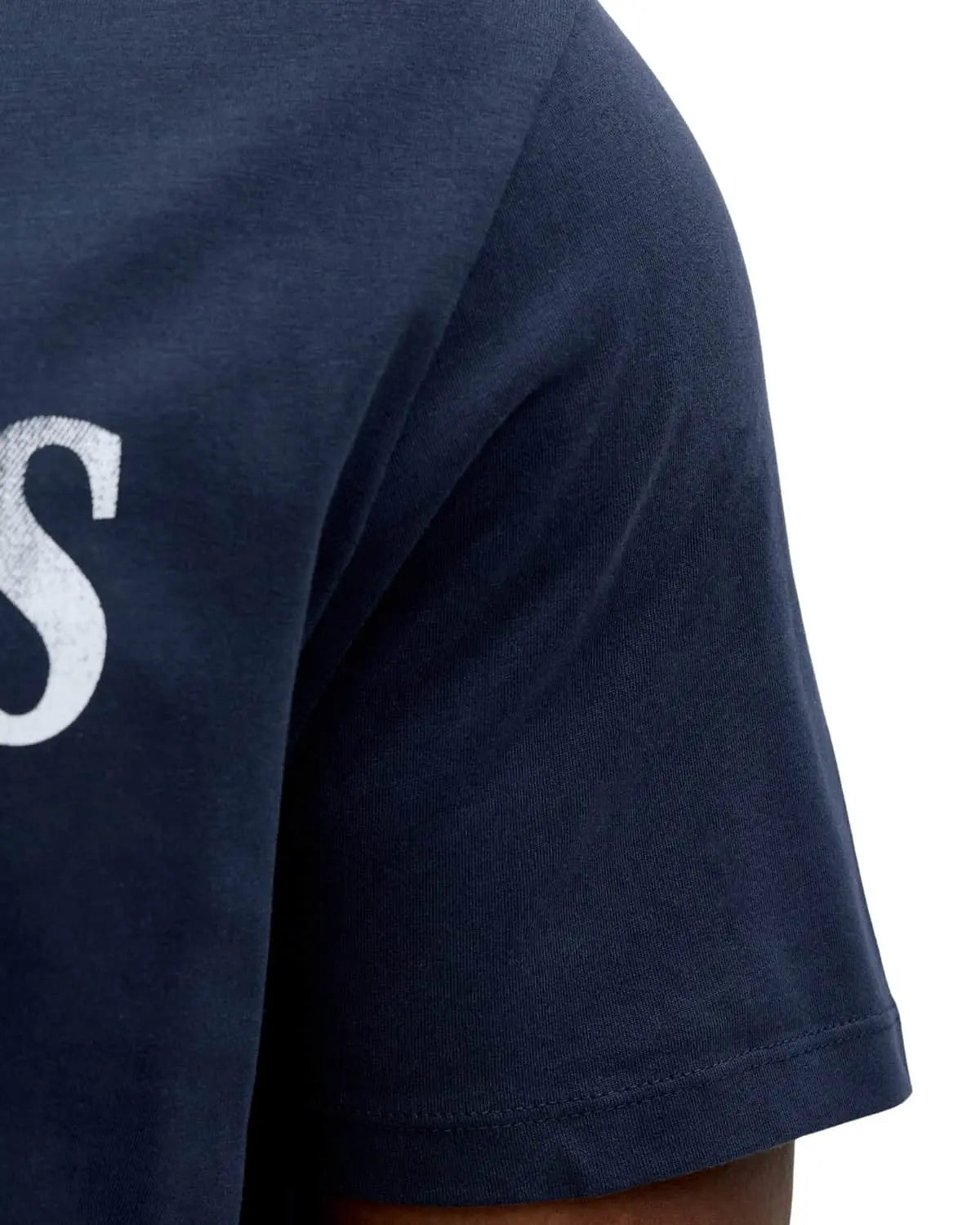 Pánské velké tričko s potiskem Jack &amp; Jones 12295977 tmavě modré