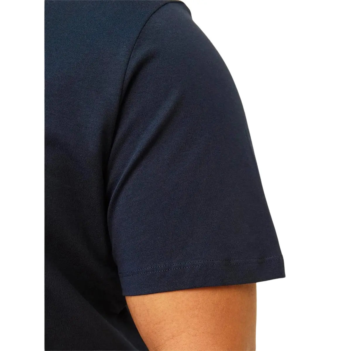 Velké pánské tričko s nápisy Jack &amp; Jones 12243630 tmavě modrá