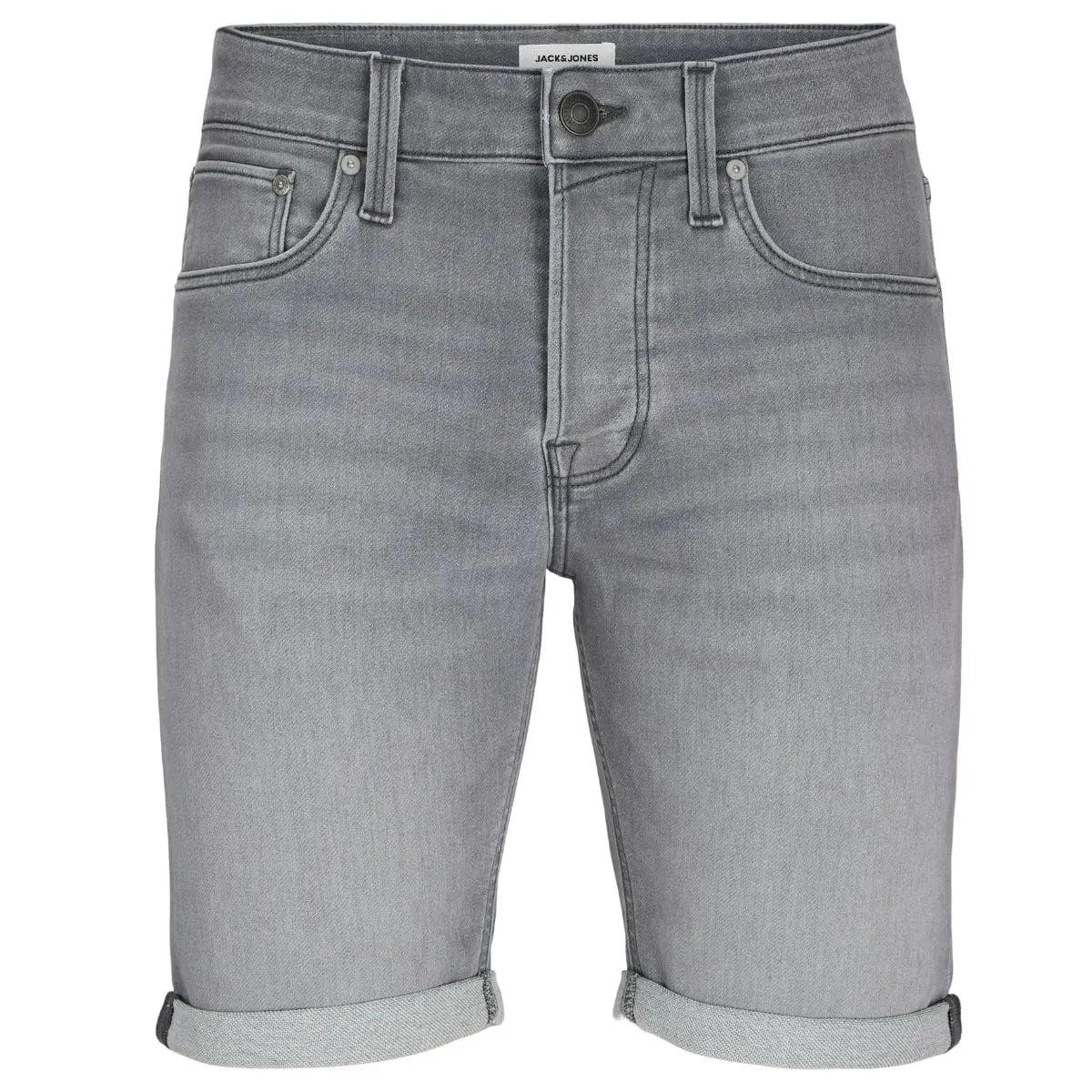 Velké pánské džínové kraťasy Jack &amp; Jones 12274053 světle šedé