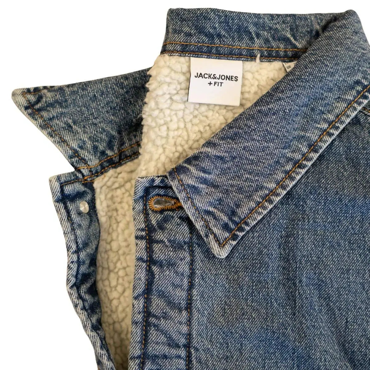 Velká pánská zateplená džínová bunda Jack &amp; Jones 12286912 modrá