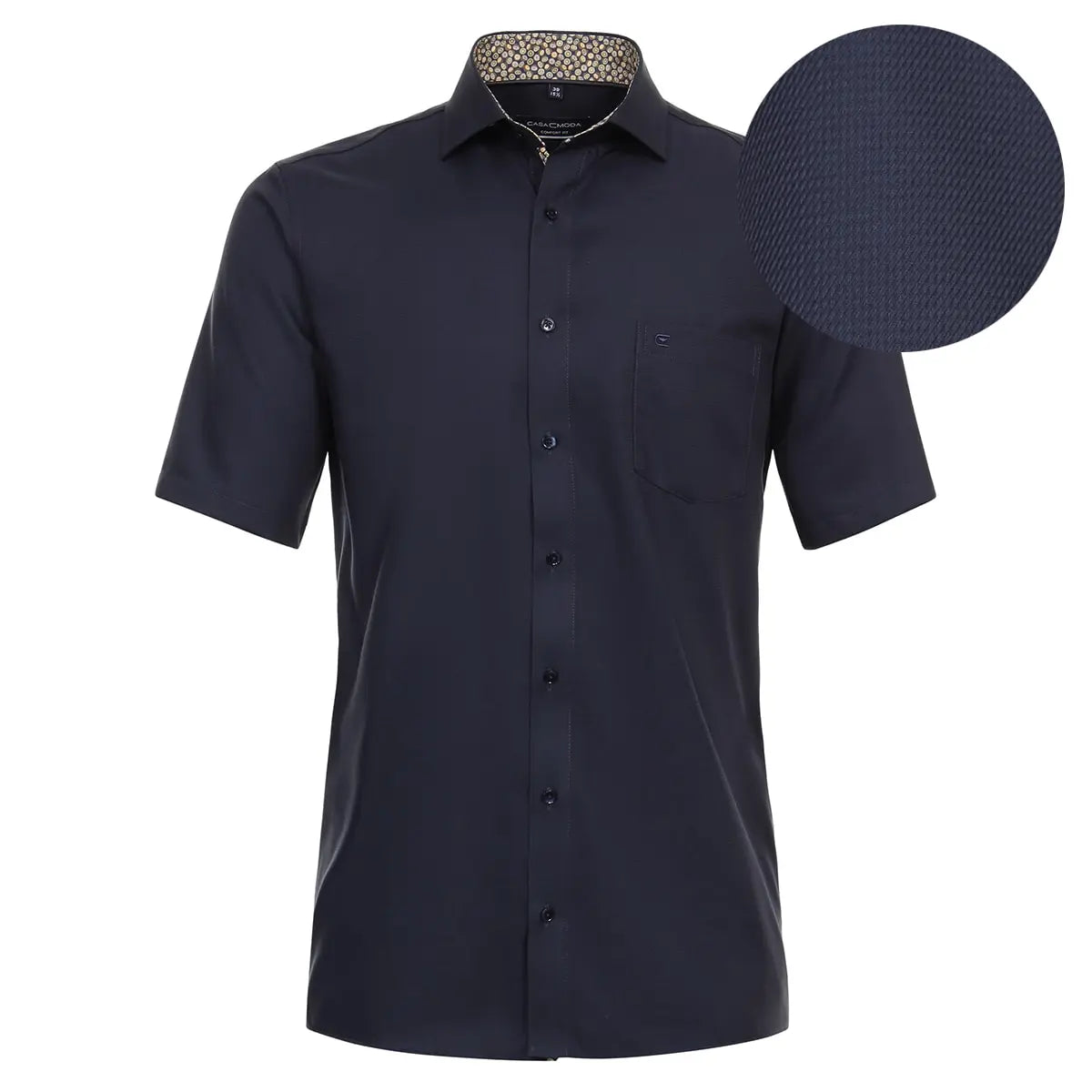 Casa Moda pánská velká košile s krátkým rukávem 844259700-102 navy blue