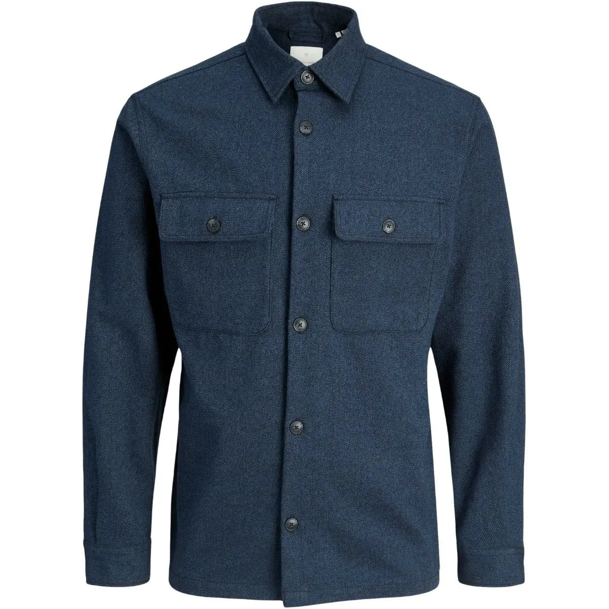 Velká pánská košile s dlouhým rukávem Jack &amp; Jones 12288192 tmavě modrá