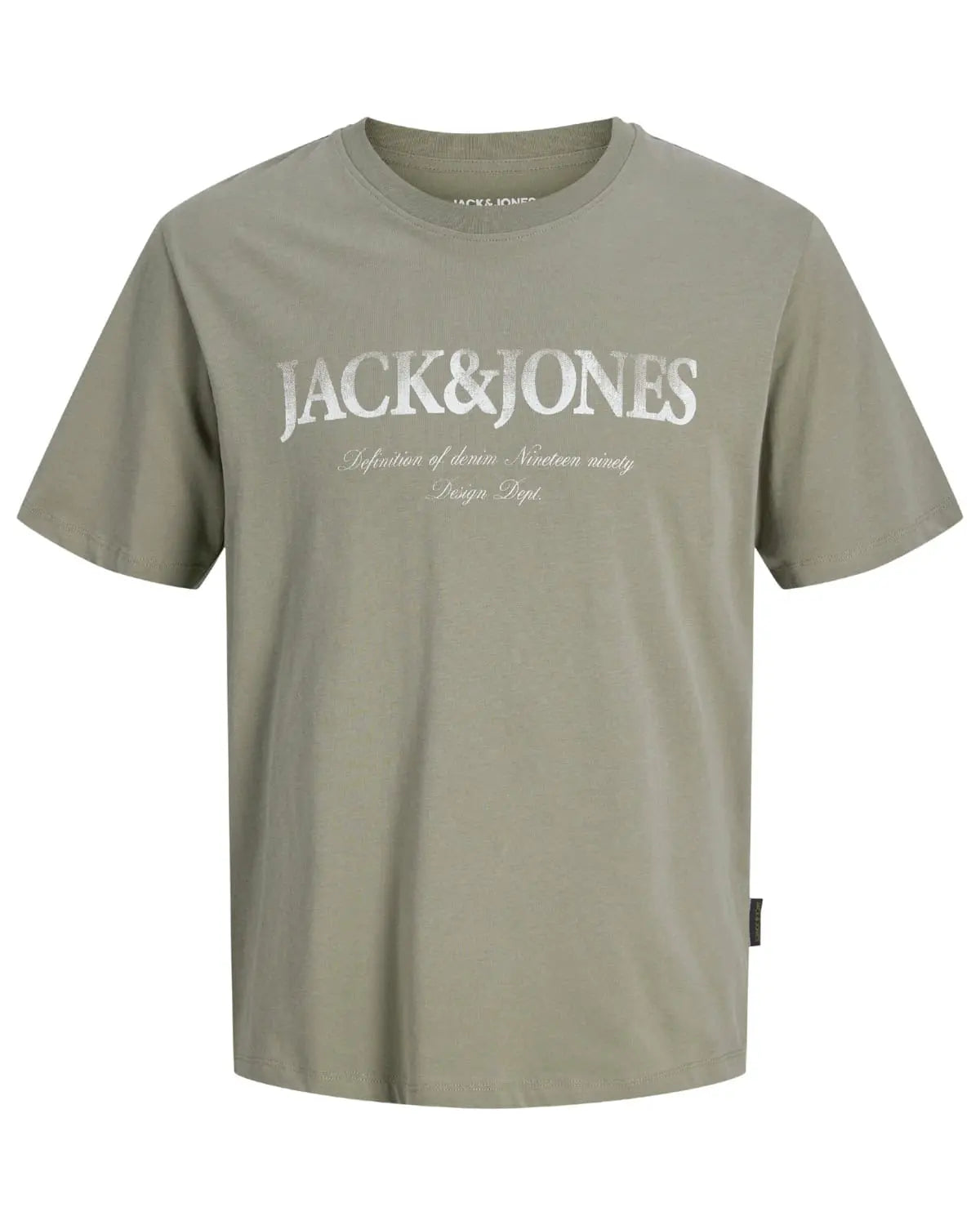 Pánské velké tričko s potiskem Jack &amp; Jones 12295977 khaki