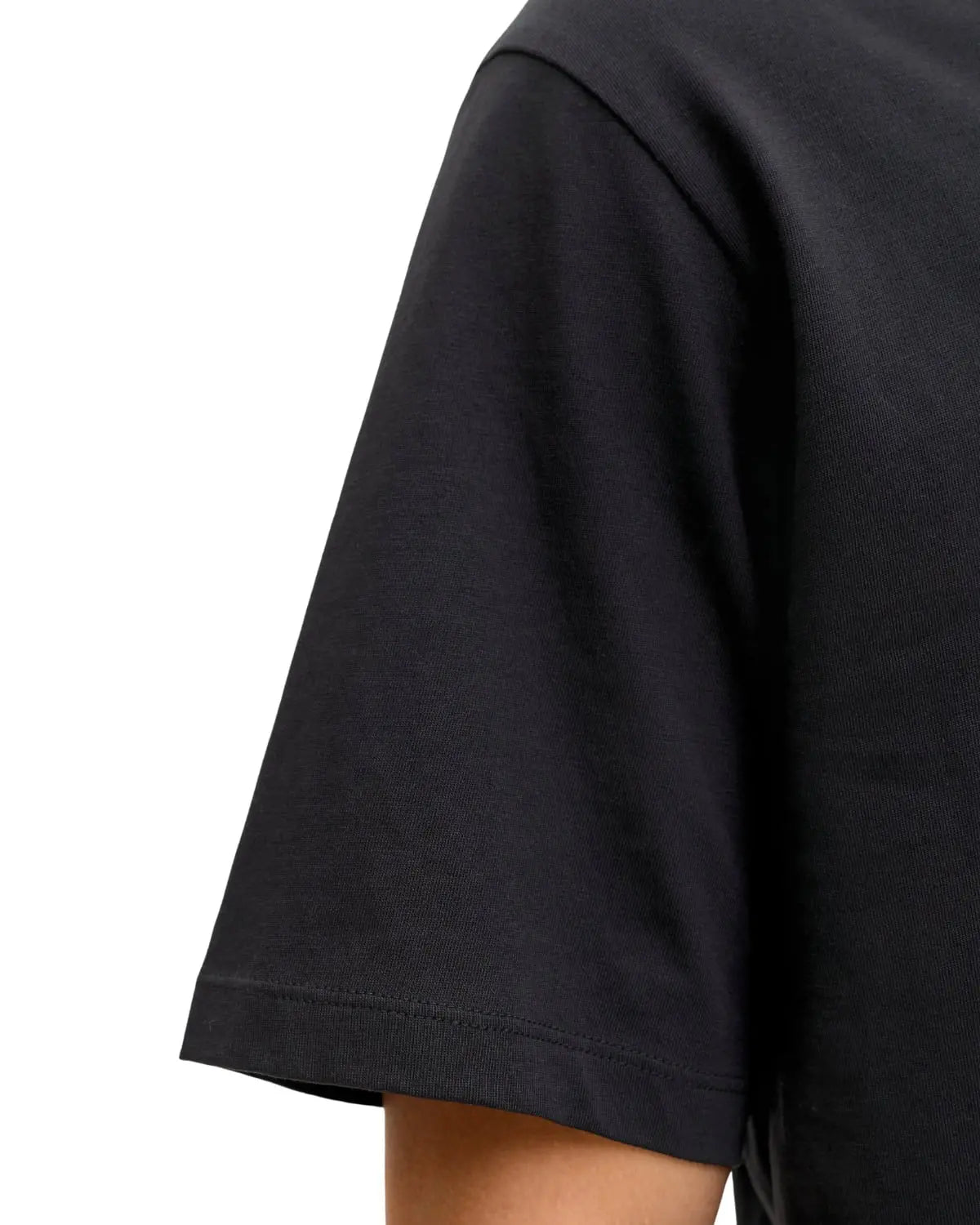 Velké pánské tričko s krátkým rukávem s výrazným potiskem Jack &amp; Jones 12289691 černé
