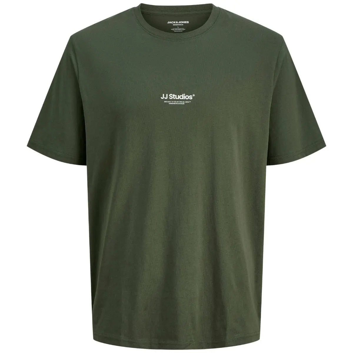 Velké pánské tričko s potiskem krátký rukáv Jack &amp; Jones 12279591  tmavě zelená