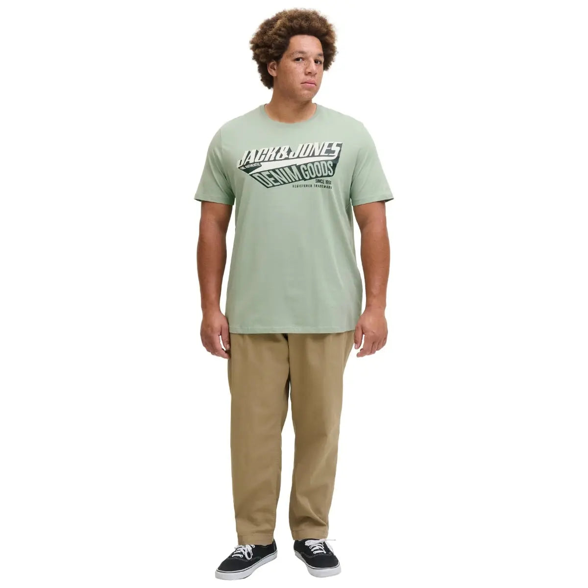Velké pánské trička s potiskem trička s krátkým rukávem 3 kusy Jack &amp; Jones 12287820 vícebarevné
