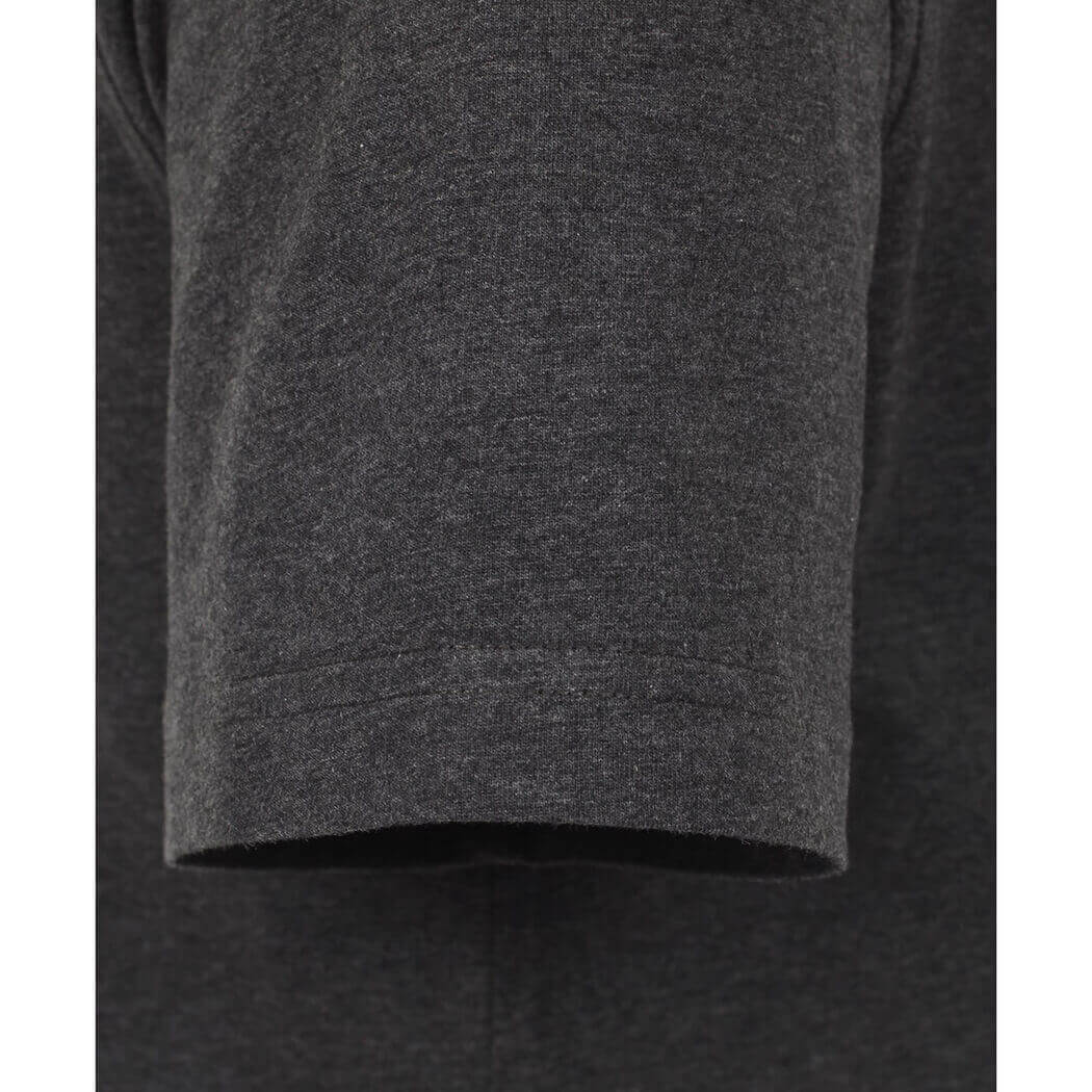 Duża męska koszulka gładka t-shirt Casa Moda 4200-783 ciemnoszary