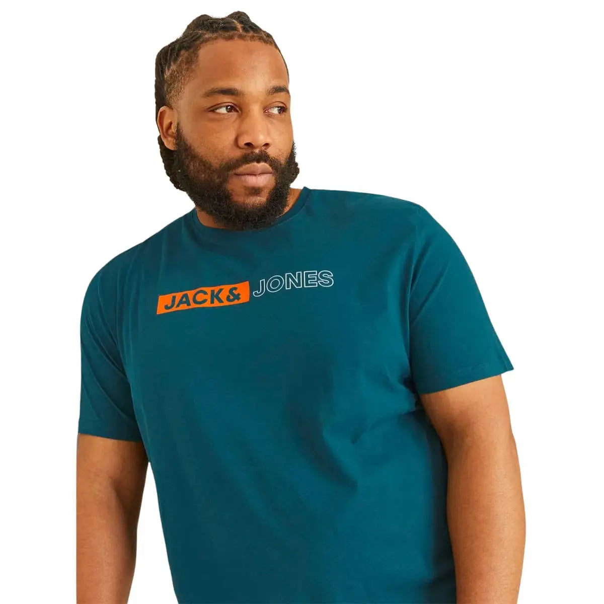 Velké pánské tričko s nápisy Jack &amp; Jones 12243630 námořní