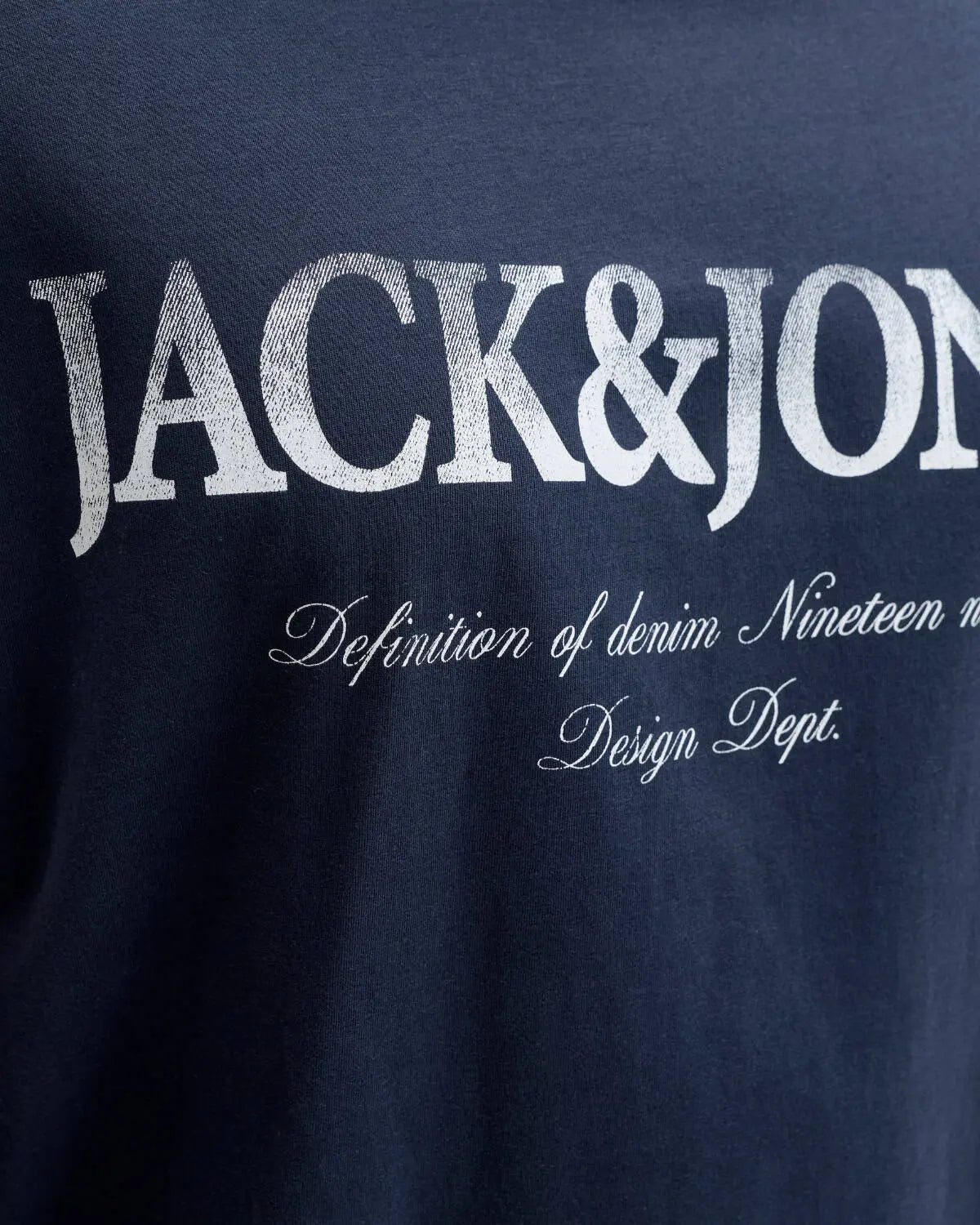 Pánské velké tričko s potiskem Jack &amp; Jones 12295977 tmavě modré