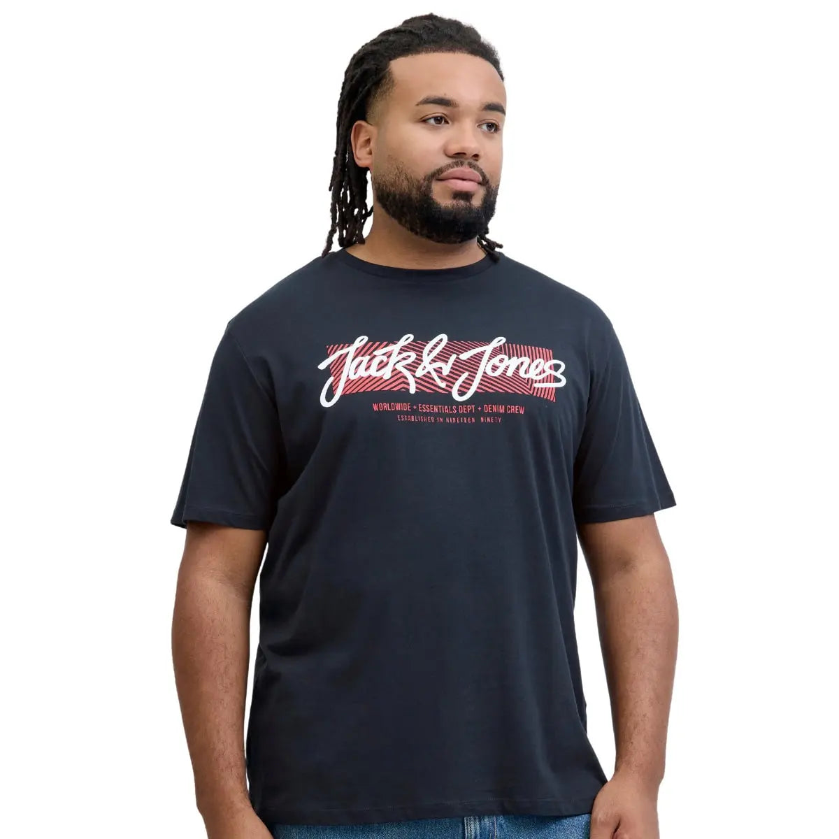 Velké pánské tričko s potiskem 3 ks Jack &amp; Jones 12288470 multi 