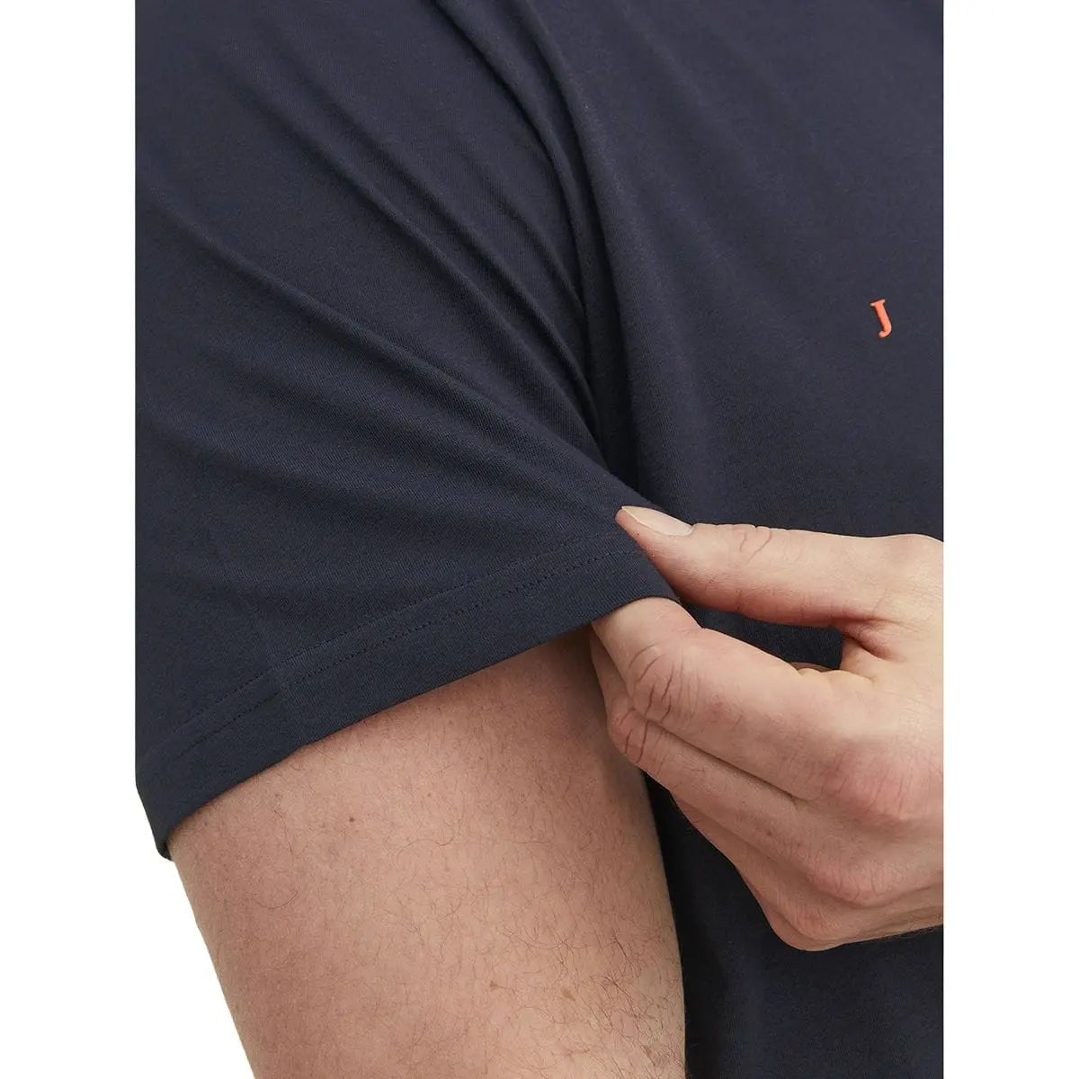 Velké pánské tričko s nápisy t-shirt Jack &amp; Jones 12243625 tmavě modré