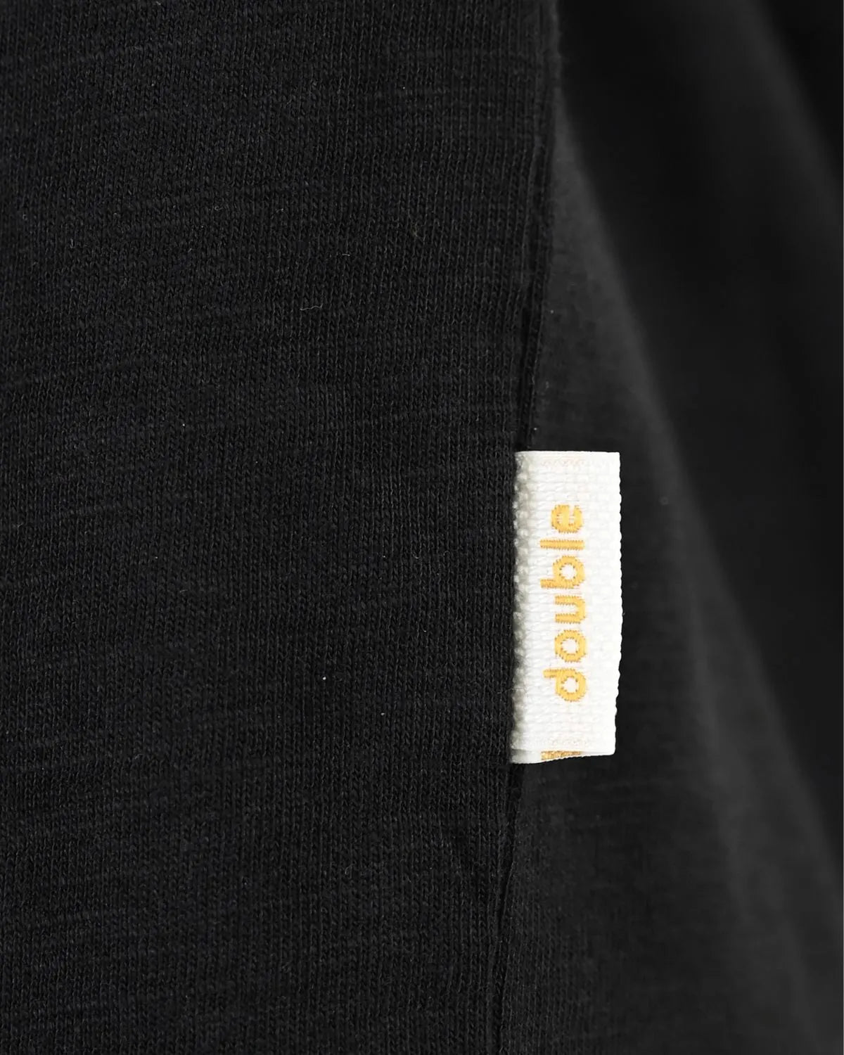 Velké pánské hladké tričko s knoflíky krátký rukáv t-shirt Double Urban Outfitters TS-9146 černé