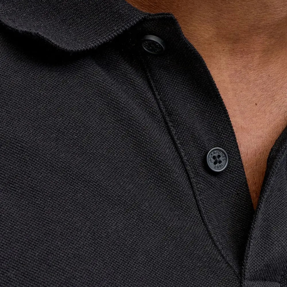 Velká pánská polokošile s límečkem Jack &amp; Jones 12295974 černá
