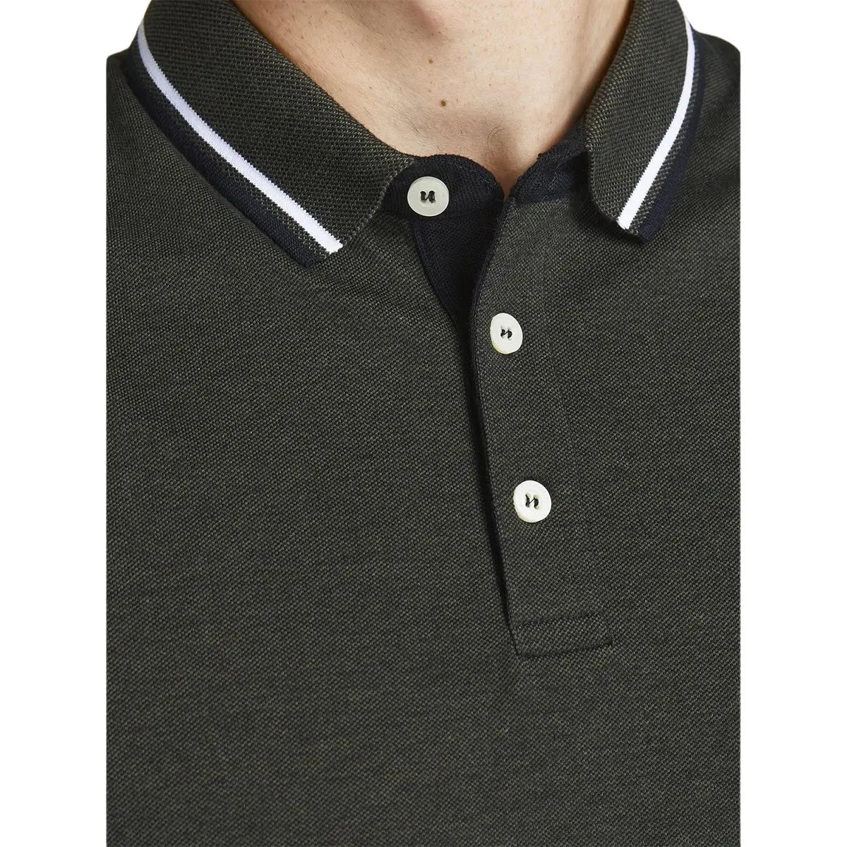 Pánská velká polokošile s límečkem Jack &amp; Jones 12143859 tmavě zelená