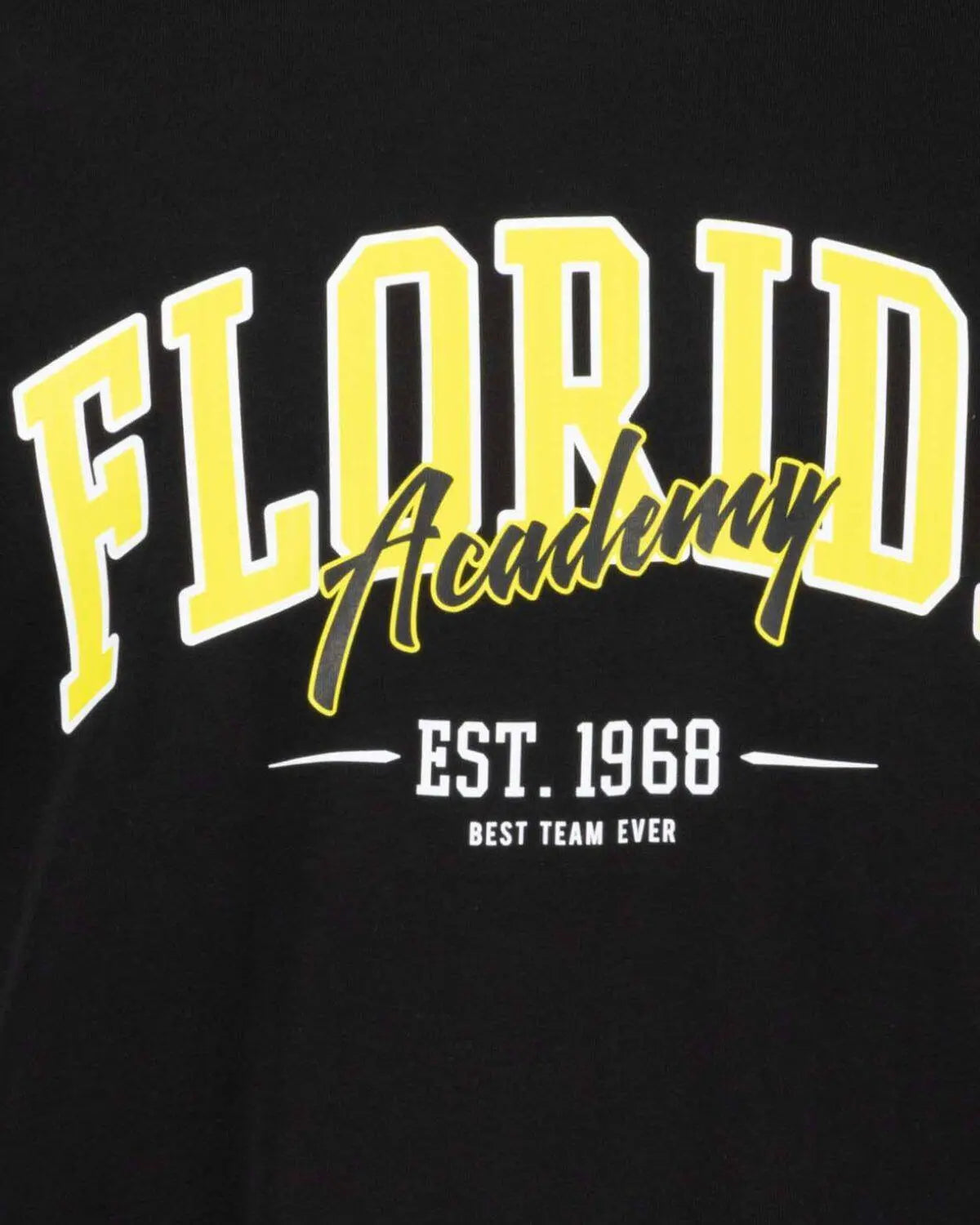 Velké pánské tričko s potiskem Florida Adamo 131613-700 černé