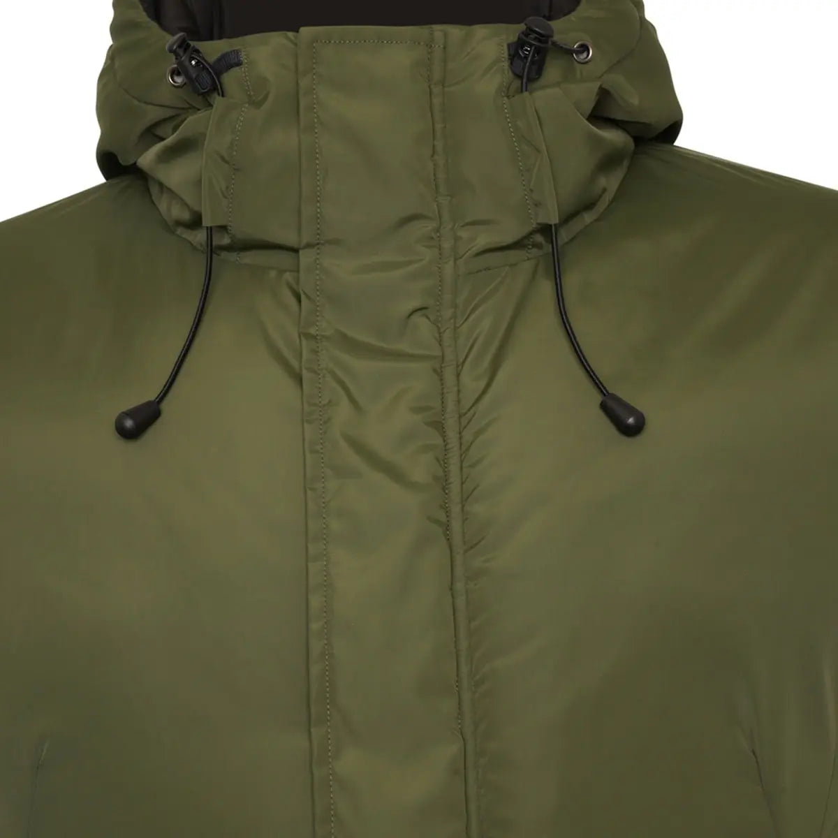 Duża męska kurtka z kapturem zimowa parka Kam KV140 khaki