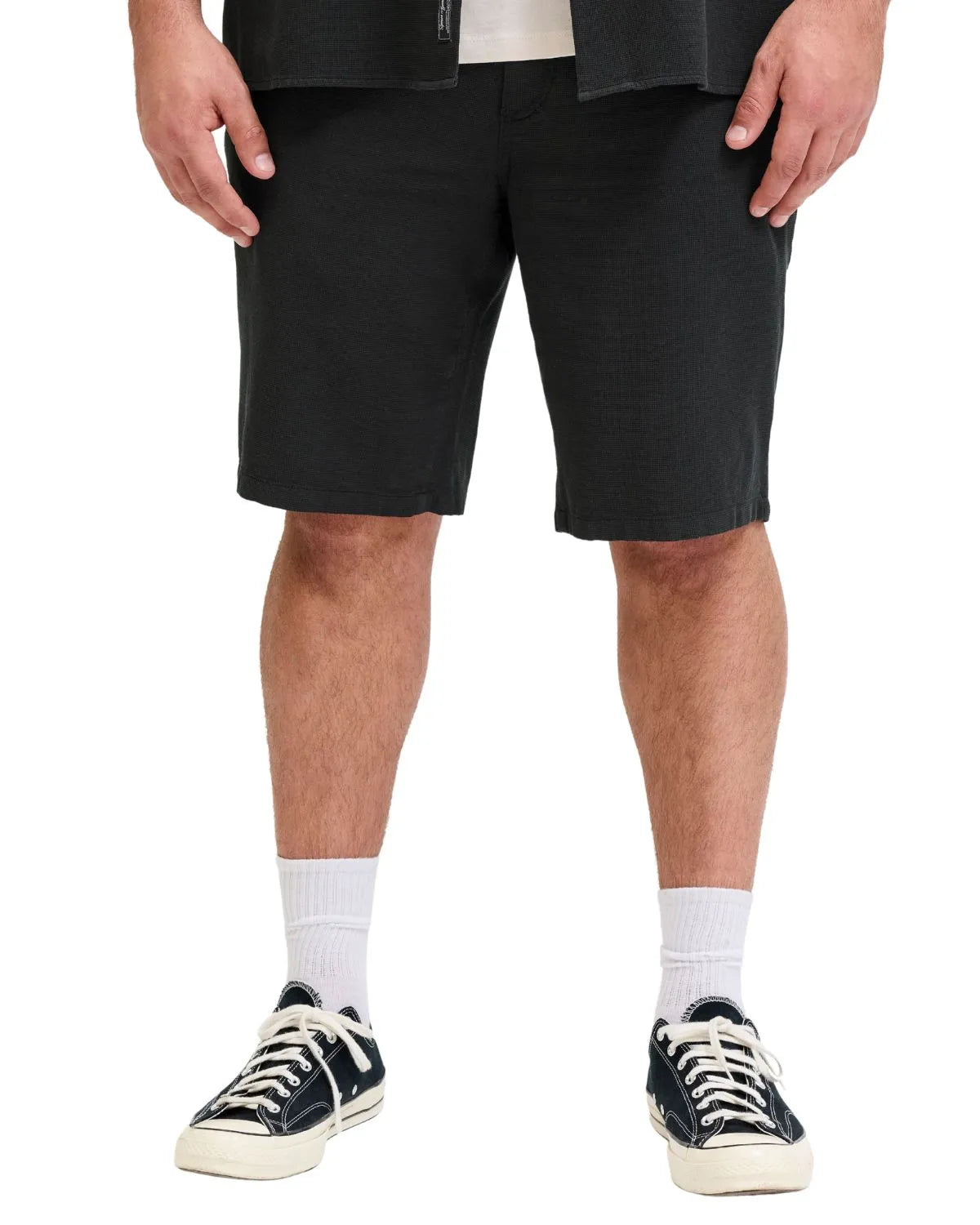 Duże męskie spodenki chinosy Jack &amp; Jones 12296690 czarne