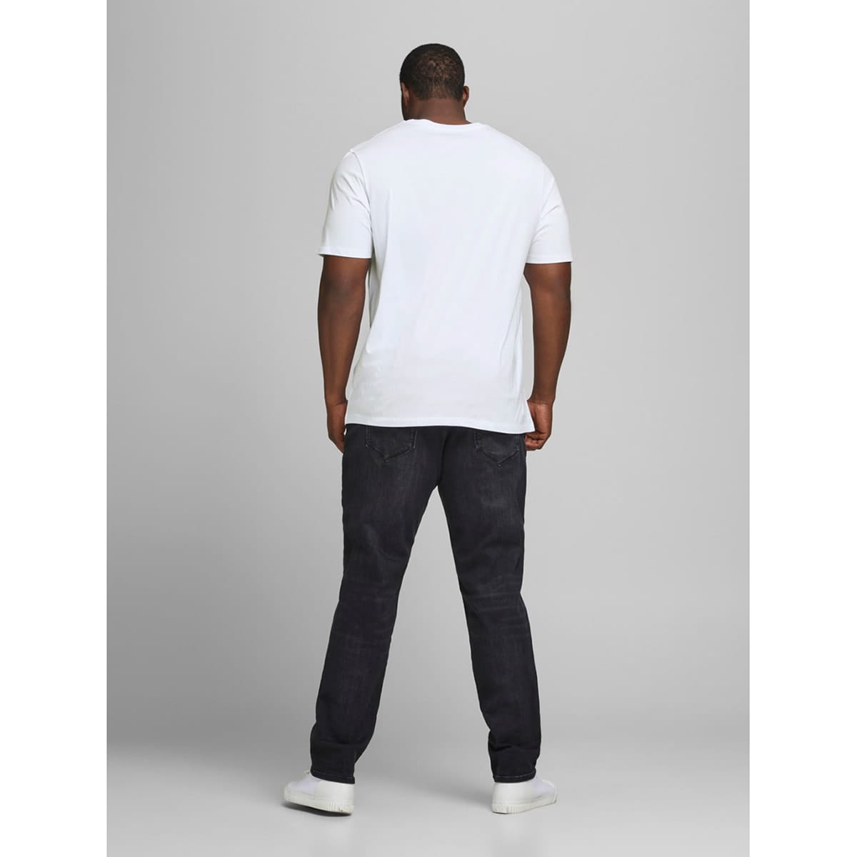 Pánské velké tričko Jack &amp; Jones 12184987 bílá