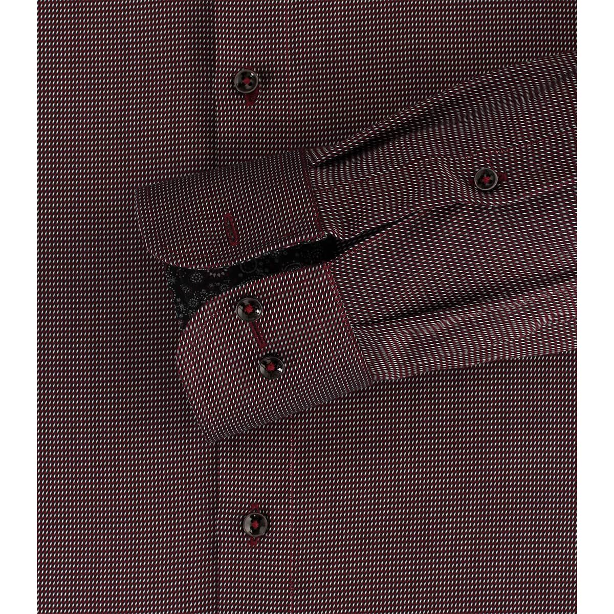 Duża męska elegancka koszula długi rękaw Casa Moda 323979300-400 bordowa