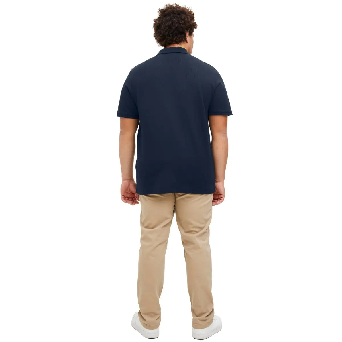 Velká pánská polokošile s límcem Jack &amp; Jones 12274980 tmavě modrá