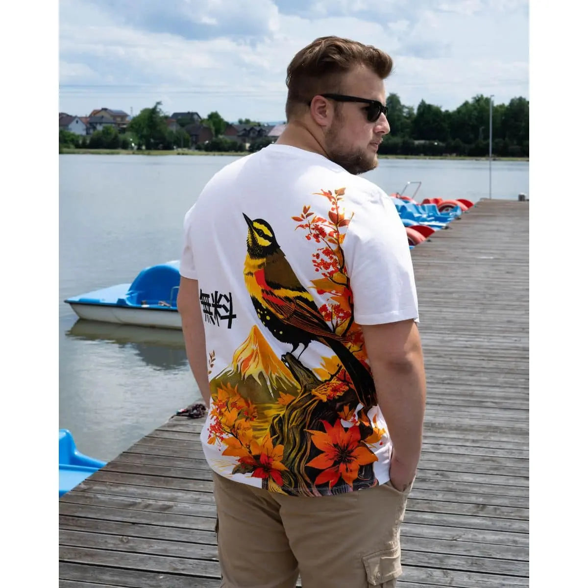 Velké pánské trička s krátkým rukávem trička s velkým potiskem na zádech 3 kusy Jack &amp; Jones 12285075 multi
