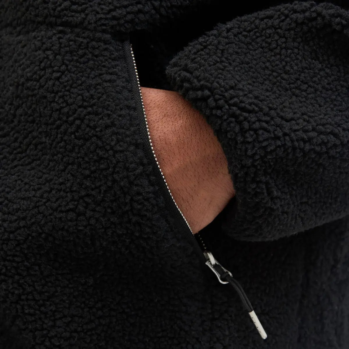 Velká pánská bunda typu teddy Jack &amp; Jones 12284073 černá