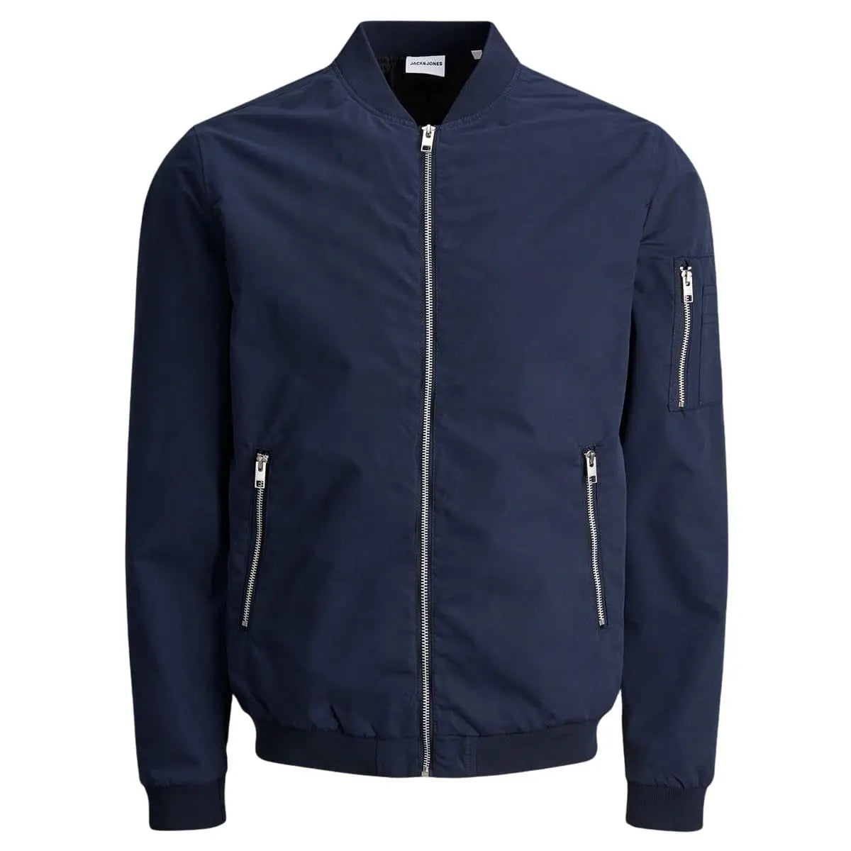 Duża męska kurtka bomberka przejściowa Jack &amp; Jones 12173990 granatowa