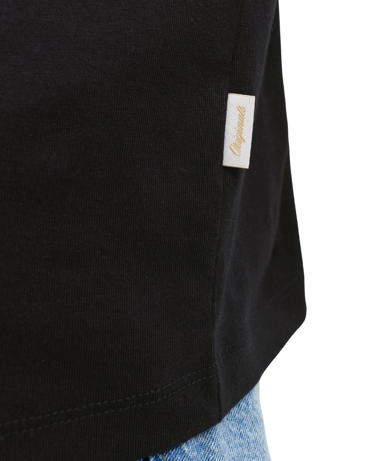 Velké pánské tričko s krátkým rukávem s potiskem Jack &amp; Jones 12297272 černý