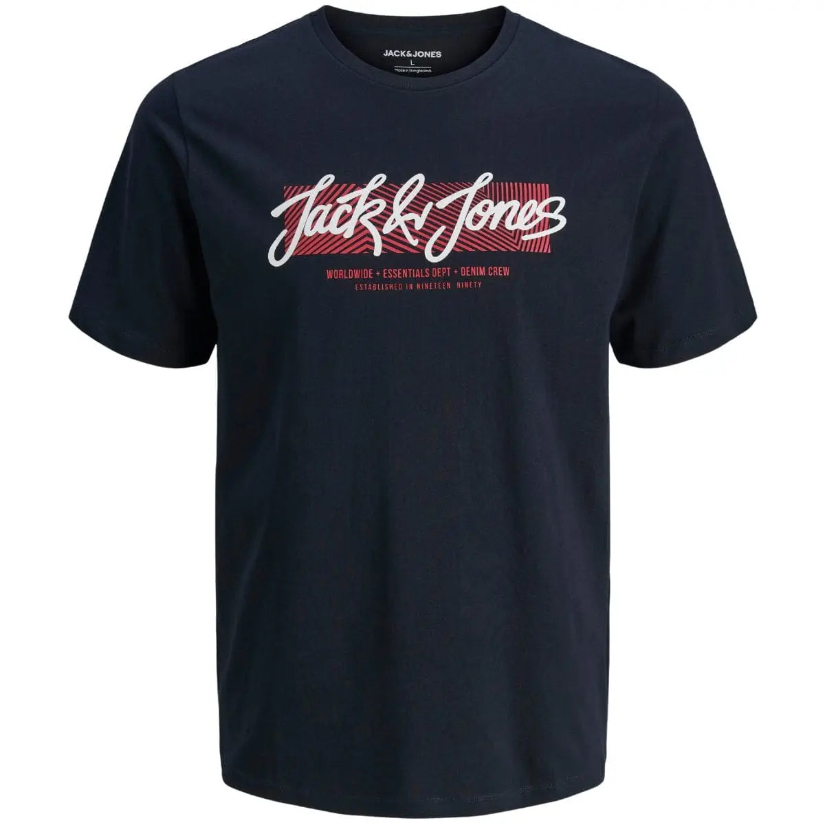 Velké pánské tričko s potiskem Jack &amp; Jones 12279834 tmavě modré