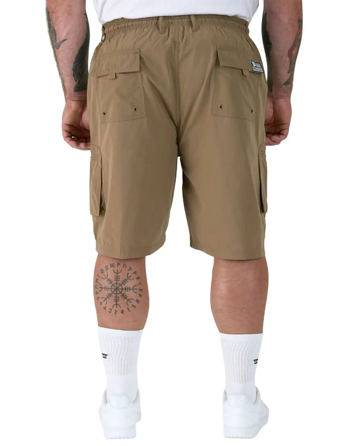 Pánské velké cargo šortky krátké bojové šortky D555 Nick beige
