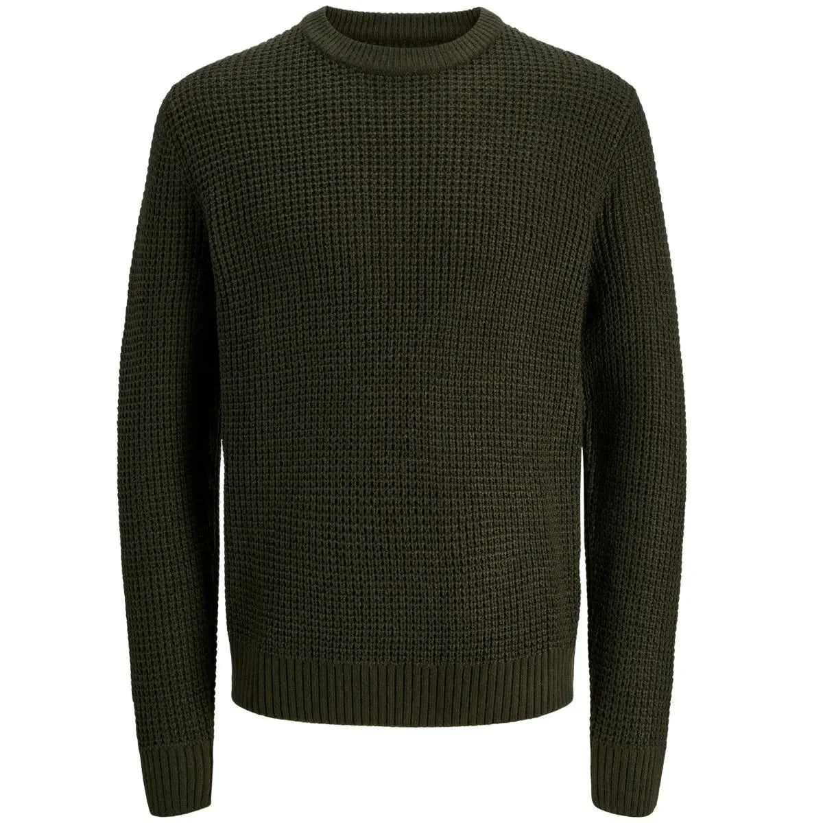 Velký pánský svetr přes hlavu Jack &amp; Jones 12287722 tmavě zelený