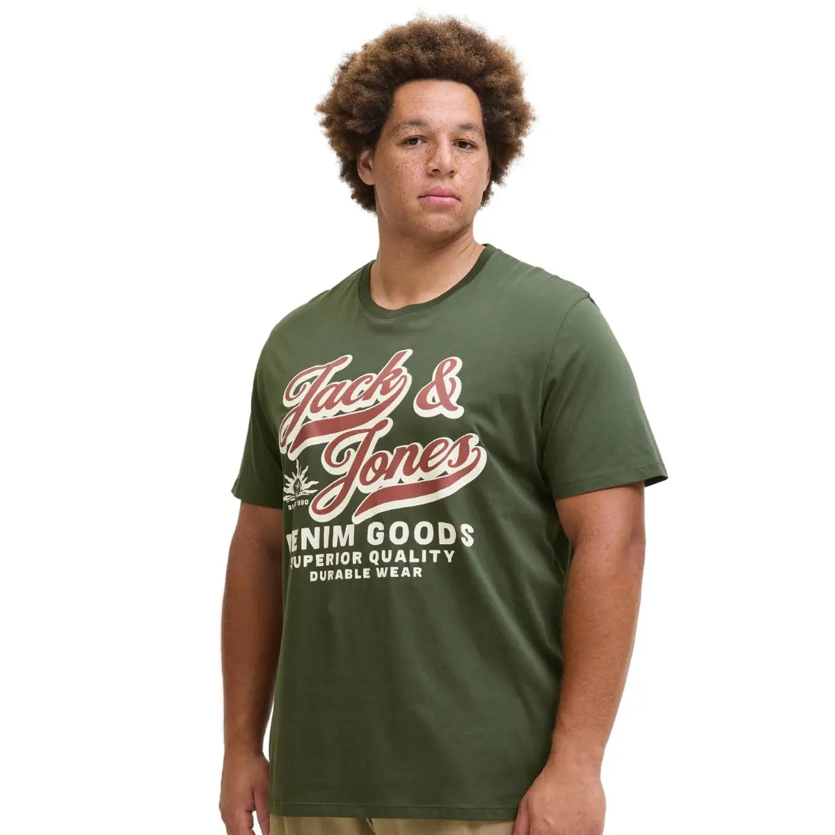 Velké pánské trička s potiskem trička s krátkým rukávem 3 kusy Jack &amp; Jones 12287820 vícebarevné