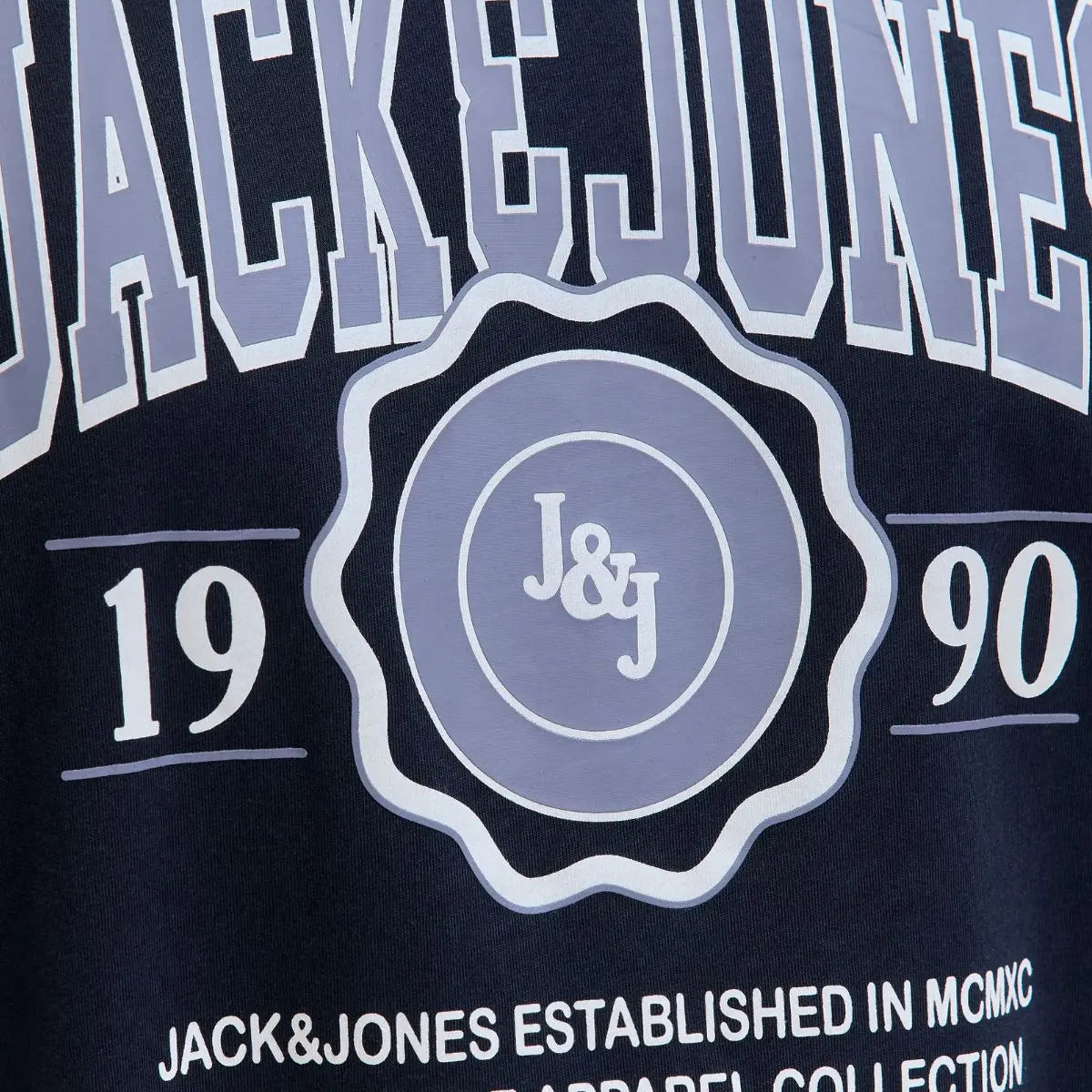 Velké pánské tričko s potiskem Jack &amp; Jones 12279704 tmavě modrá