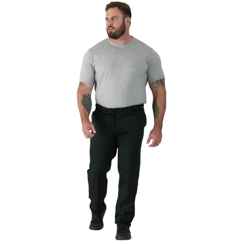 Pánské velké chinos kalhoty Duke D555 Basilio černé kalhoty